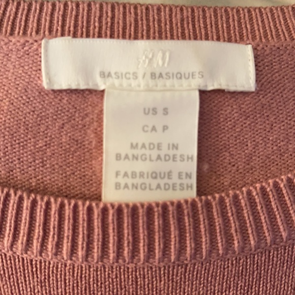 H&M Basics Dusty Rose Crewneck Pullover Sweater - Picture 14 of 16